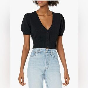 For Love & Lemons Neve Crop Cardigan Sweater